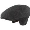 Hut Breiter Breiter Berretto Invernale da Uomo con paraorecchie, con Visiera Flatcap, 100% Lana con paraorecchie Pieghevole, Delicato sulla Pelle e Confortevole