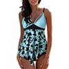 Generic Costume Tankini Donna Costumi Mare Due Pezzi Gonna Costumi da Bagno Due da Bagno Pezzi Stampati Monokini Donna Costume Senza Segni Abbronzatura Taglie Forti