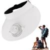 Generic Cappello solare - Cappello da esterno ad energia solare con ventilatore, tappi di protezione solare UV, da pesca per campeggio estivo bianco