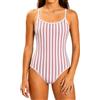 Ewbob Costume da bagno intero ad asciugatura rapida, per bambini, con spalline incrociate, da spiaggia, per 5-16 anni, 005white Caffè, 15-16 Anni