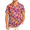 King Kameha Funky-Camicia-Hawaiana, Natale, Manica-Corta, Christmas-Allover, Rosa, 4XL