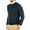 Cashmere Zone - Maglione Girocollo Uomo in Puro Cotone Egiziano, Artigianato Italiano e Comfort Manica Lunga