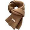 LumiSyne Invernale Sciarpa Lavorate a Maglia Per Donna Uomo Sciarpa In Lana Australiana Semplice Tinta Unita Maglia a Coste Lungo Sciarpa Da Collo Pashmina Morbido Calda Fazzoletto Da Collo 160×20cm