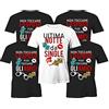 Puzzletee Pacchetto Tshirt Festa Celibato - Ultima Notte da Single - Sposo - Amici dello Sposo - Set Magliette -Sexi - Divertimento - Addio al Celibato T-Shirt - Idea Regalo