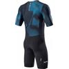 Santic Kuzarm Pro - Tuta da triathlon da uomo, imbottita, per corsa, dimagrimento, verde, L