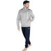 GIVOVA Tuta Homewear Intera Uomo da Casa, Pigiama Completo Felpato in Vari Modelli (IT, Testo, XXL, Regular, Regular, G526FAB Grigio/Blu)