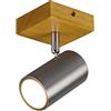 Trio Leuchten TRIO, Faretto, Marley 1xGU10, max.15,0 W Finitura: Metallo, Nichel opaco L:9,0cm, L:12,0cm, A:16,0cm Montaggio sia a parete che a s,Senza illuminante,FLEXConnect