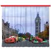 Ag Design Tende - Disney Cars - Tende per Camera Bambini - Stampa Foto 3D - 180 x 160 cm - 2 Parti - FCSXL 4312