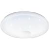 Eglo LED lampada da soffitto Voltago 2, 1 fiamma con effetto | cristallo, telecomando, luce regolabile (bianco caldo-freddo), dimmerabile, metallo e plastica bianca, Ø 38 cm