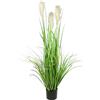 Flair Flower Pampas - Vaso di Fiori di Seta, pianta Artificiale, pianta solitaria, pianta Decorativa, 120 cm, Bianco, 120 x 36 x 36 cm