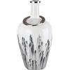 GILDE Vaso Statuario in vetro bianco a forma di bottiglia altezza 56 cm decorazione per la casa regalo decorazione per la casa