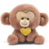 Trudi Scimmia Cuore Giallo | Animali peluche idea regalo | 12,5x13x12 cm taglia XS | Heart Animals | modello 51551