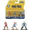 Jada - One Piece, set 3-Pack Nanofigs personaggi da collezione 4 cm, scala 1:65, 9337507314R00