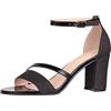 Elara Pumps da Donna Cinghietta Brillantini Chunkyrayan C-23 Black-40