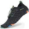 SAGUARO Scarpe da Scoglio Donna Uomo Scarpette da Mare Bagno Spiaggia Surf Yoga Water Shoes per Nuoto Piscina Spiaggia Canottaggio Vela Aqua Fiume Mare, Nero, 42 EU
