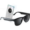 Enzemit GS01 Smart Bluetooth Occhiali da sole Audio Occhiali da sole con altoparlante UV400 Lenti Polarizzate Open Ear Musica Touch Control, Nero, 52 mm x 160 mm