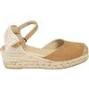 NOESLOMISMO BY DILEMA Espadrillas Donna Zeppa 5 cm in Camoscio - Sandali Chiusi Made in Spain con Cinturino - Scarpe Estive Comode in Juta e Suola in Gomma Antiscivolo