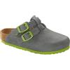 Birkenstock, KAY KIDS, Scarpe Sandali Sabot Moda Fashion (Desert Soli Gray Green, Sistema Taglie Calzature EU, Bimbo (0-5 anni), Numero, Stretta, 26)
