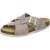 AFS-Schuhe 2141, Pantofole da donna alla moda in vera pelle, sandali estivi con grande fibbia, realizzati a mano in Germania