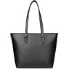 bugatti Mare 3.0 shopper da donna - borsa tote grande e leggera in ecopelle, nera