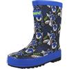 SONIC THE HEDGEHOG Stivali di gomma impermeabili per bambini, con licenza ufficiale, con suola antiscivolo, stampa di personaggi blu, scarpe da ginnastica per bambini, taglia 40 a 1, Blu, 30 EU