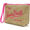 YPWGWRQLW MC2 Saint Barth Pochette in Rafia Intrecciata con Polsino (C)