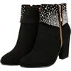 DEARMAMY Stivaletti Autunno Inverno Con Strass Stivaletti Con Strass Tacchi Piattaforma Per Le Donne Scarpe Eleganti Per Donna Con Pompe Da Donna Rosso Materiale Superiore: Pu
