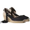 Toni Pons Espadrillas da Donna in Tessuto di Cotone - CALONGE - Nero, 38 EU