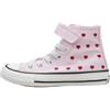 Converse Chuck Taylor all Star A19066C Scarpe Alte Bambina,Rosa con Cuori,Chiusura con Laccio Elastico e Strappo (Rosa, Sistema Taglie Calzature EU, Adolescente, Numero, Media, 30)