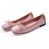 MACHSWON Ballerine da donna casual punta quadrata paillettes scintillanti slip on eleganti appartamenti pompe Dolly scarpe