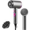 BANNILU Asciugacapelli con Ioni, Phon Capelli con Motore AC, 3 Livelli di Calore Phone Capelli, Aria Fredda, Diffusore per Styling Perfetto