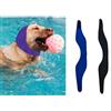MANON ROSA Cuffia da nuoto per cani, impermeabile, per tutte le stagioni per il bagno, nei giorni di pioggia, nuoto, paraorecchie e accessori da viaggio per cani di taglia piccola, media e grande, 2
