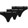 Karl Lagerfeld Donna Logo Brief (3 Pack) Black S