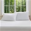 Sonive Federe Cuscino 50x70 cm, Set di 2, Cuscini Decorativi in Fibra di Bambù Morbida per Divano, Soggiorno, Camera da Letto Bianco