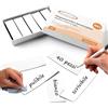 ECENCE 40 Etichette Magnetiche Scrivibili 100mmx30mm Bianco | Cancellabili Tagliabili Lavagna bianca Frigorifero Scrivibili