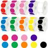 TOPCZY 3000 Pezzi Adesivi Colorati/Etichette Adesive Rotonde Colorate/Color Coding Dot Labels/punti adesivi colorati su rotolo/Adesivi Rotondi Multiuso Colore
