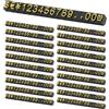 PATIKIL 20 Set Cubo Prezzo Display Supporto Etichetta Prezzo Nero/Oro M