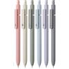 Mr. Pen - Penne gel retrattili a punta fine, confezione da 6, fusti Morandi, inchiostro nero ad asciugatura rapida, penne estetiche carine da 0,5 mm per diario