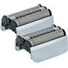 vhbw 2x testina di ricambio compatibile con Braun Series 8 rasoio elettrico, nero/argento