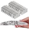ABA GROUP Goddess - Lima per unghie 180/240-500 pezzi - Mezzaluna 4 mm di spessore - Strumenti professionali per unghie in gel e naturale, lime per unghie in gel, frecce su due lati, set per nail art