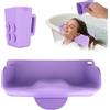 Fukaisu Stazione Lavacapelli Bambini con Tazza il Risciacquo, Silicone Ciotola per Shampoo Portatile Bacinella per Lavaggio Capelli for Lavandino e Vasca da Bagno Ragazzi Adolescenti Adulti (Viola)
