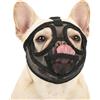 Aosiingarx Museruola Bulldog francese, museruola per cani con rete regolabile per respirare liberamente, museruola per cani con bocca corta con ampia apertura per gli occhi, per bere e mangiare