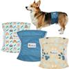 BELLA & PAL Pannolini Riutilizzabili per Cani Maschi, 3 Pz Fasce per Cani Maschi Lavabili, Mutandine Sanitarie per Cane Maschio, Assorbente, Regolabile per Cani di Taglia Piccola, (XS, 20-28cm)
