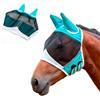 SDFWGG Maschera Antimosche Cavallo con Paraorecchie Copritesta Sagomato Anti Mosche per Antimosche per Cavalli Maschera Mosche Cavallo Protezione Traspirante (L)