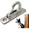 Generic Supporto per cani - Gancio da parcheggio per animali domestici, in acciaio , per esterni, montaggio a parete, per guinzagli, collari, resistente, antiruggine, per porta d'ingresso