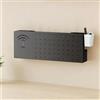 HEFJIAYCIQ Mobile Da Parete in Acciaio Al Carbonio Per Router, Mobile Porta-Modem E Dispositivi Multimediali, Scaffale Portaoggetti Per Soggiorno, Ufficio E Camera Da Letto,Nero,50x10x20cm