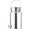 YLKJCE tanica in Acciaio Inox per Olio 10 Litri con Rubinetto tanica Acciaio Inox per Olio Coperchio sigillato e Maniglia per Vino/Olio da Cucina/Latte/Cereali (Capacity,15 Liter)