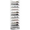 AcornFort S-528 Scarpiera a 10 Ripiani, Scaffale Portascarpe, Organizzatore per Scarpe per 20-30 Paia di Scarpe, 30 x 56 x 170 cm, 16mm Addensare Extra Pipa, Corridoio, Camera da Letto (Bianca)