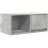 Mhdvray Mobile TV grigio cemento, 60 x 31 x 25,5 cm, montaggio a parete, mobile basso per TV in legno, mobile TV sospeso, per soggiorno, con 1 cassetto e 1 scomparto