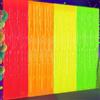 Pyralidsg 4 Pezzi Tende Metalliche Colore Set, 1 x 2m Brillantini Tenda con Frange Compleanno, Arcobaleno Tende Metalliche Feste per Decorazioni, per Festa di Compleanno, Ballo, Matrimonio
